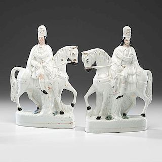 Staffordshire Equestrian Figural Groups 