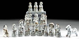 Lot of 26 Korean Joseon Porcelain Figurines w/ TL Test