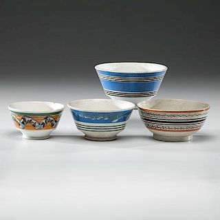 Mochaware Bowls, 19th Century 