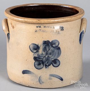 Pennsylvania two-gallon stoneware crock