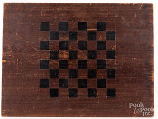 Pennsylvania poplar gameboard, ca. 1900