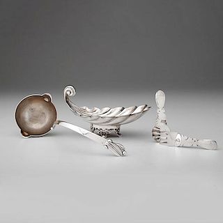 Sanborns Sterling Ladle and Shell Dish, Plus 