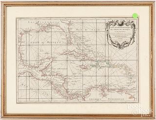 Rizzi Zannoni engraved map of the Gulf of Mexico