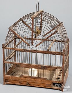 Wire birdcage, ca. 1900