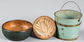Painted country accessories, 19th c.