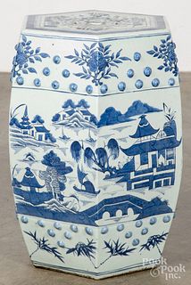 Chinese export porcelain Canton garden seat