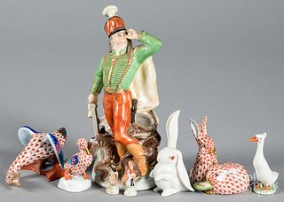Herend porcelain animals and figures