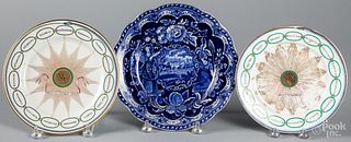 Limoges States plate, late 19th c., etc.
