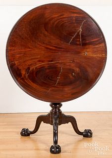 Chippendale style carved mahogany tea table