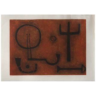 RUBÉN LEYVA , Cronos, Signed, Aquatint etching a la poupeé 97 / 100, 23.6 x 33" (60 x 84 cm), Conservation details