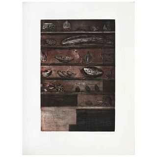 ROBERTO TURNBULL, Untitled, Signed and dated 96, Aquatint etching a la poupeé 53 / 60, 15.3 x 10.2" (39 x 26 cm)
