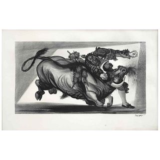 JOSÉ REYES MEZA, Untitled, Signed, Lithograph without print number, 11.8 x 22" (30 x 56 cm)