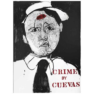 JOSÉ LUIS CUEVAS, Crime by Cuevas, from the binder Crime by Cuevas, Signed and dated 68, Lithograph 85 / 100, 28.3 x 21.8" (72 x 55.5 cm)