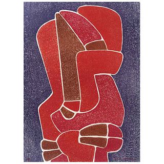 PEDRO CORONEL, Untitled, from the binder Sol sobre una manta, 1977, Signed, Lithograph 40 /200, 29.5 x 21.6" (75 x 55 cm)