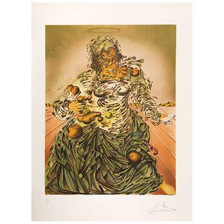 SALVADOR DALÍ, Triumphant Madonna, 1982, Signed, Lithograph 175 / 300, 22.4 x 17.3" (57 x 44 cm)