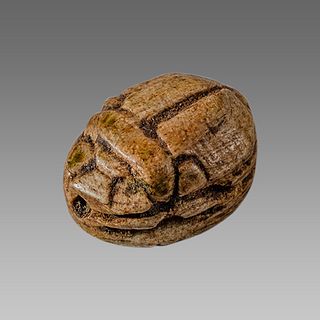 Ancient Egyptian Steatite stone Scarab c.1500-1100 BCE. 