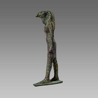 Ancient EGYPTIAN BRONZE THOTH LATE PERIOD, 25TH-26TH DYNASTY, 712-525 B.C. 