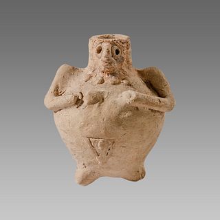 Ancient Mesopotamian Fertility goddess vessel c.6th century BC. 