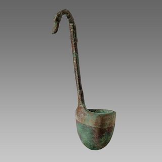 Ancient Roman Bronze ladle c.2nd-4th century AD.