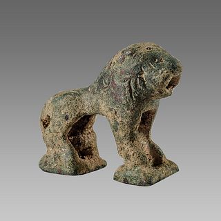 Ancient Islamic Persian Seljuk Bronze Lion c.10th century AD. 