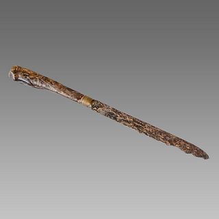 England, Iron Table Knife with Wooden handle c.16th centry AD.