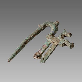 Ancient Roman Bronze handle with Horse c.2nd-3rd century AD. 