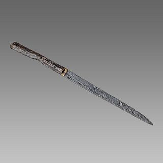 England, Iron Table Knife with Wooden Handle c.15th centry AD. 