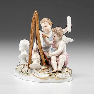 Meissen Allegory of the Visual Arts 