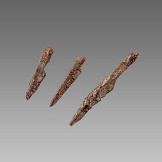 Lot of 3 Ancient Parthian Iron Arrow heads c.300 BC-200 AD. 