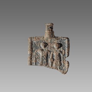 Ancient Byzantine Bronze Pendant with Saints c.8th cent AD. 