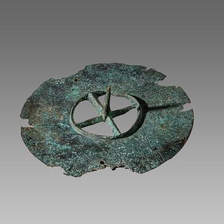 Medieval, Brass Candle Stand Balkans c.12th-15th cent AD. 