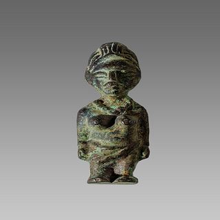 African Bronze Female figure c.19th century. 