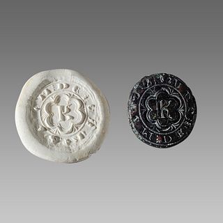 Spain, Bronze Seal Matrix c.13th-14th century AD.
