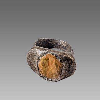 Ancient Roman Silver Ring c.1st-4th century AD. 