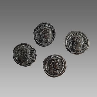 Lot of  Ancient Roman Bronze Folises Coins c.3rd century AD.