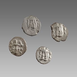 Lot of 4 SIlver Greek Drachms CARIA, Rhodos. C.205-190 BC. AR Drachm