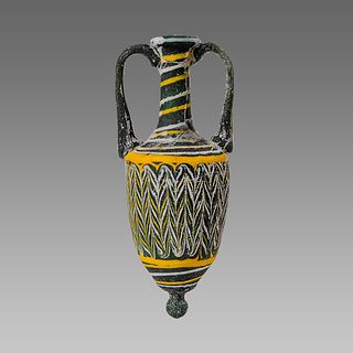 Phoenician Style Core glass Amphoriskos. 