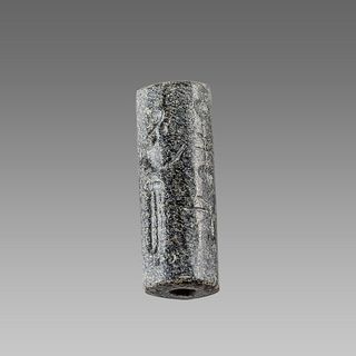 Near Eastern Style Cylinder Seal with figures.