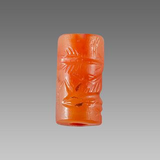 Near Eastern Style Cylinder Seal with figures, animals.