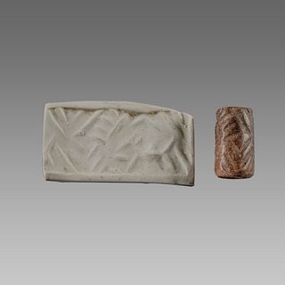 Near Eastern Style Cylinder Seal with animals. 