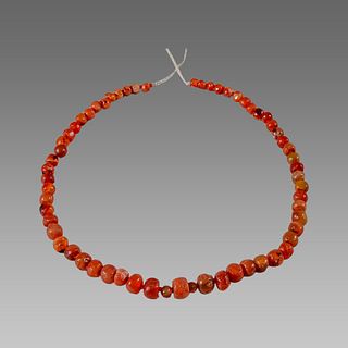 Roman Style Carnelian Beads Necklace. 