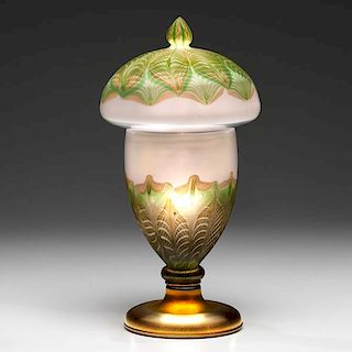 Tiffany Favrile Mushroom Lamp 