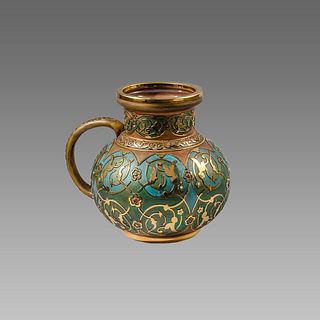 Ottoman Style Art gilded Glass Jug. 