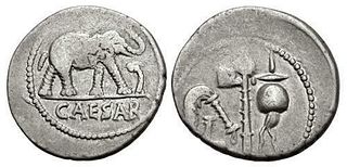 The Caesarians. Julius Caesar. April-August 49 BC. AR Denarius 