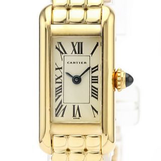 Cartier Tank Quartz Yellow Gold (18K) Women's Dress Watch 828006