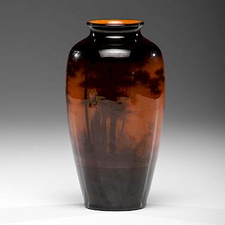 Rookwood Pottery Scenic Vase by Lenore Asbury 