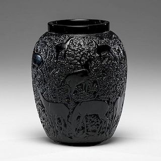 Lalique Biches Vase 