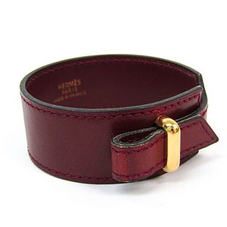 Hermes Artemis Box Calf Leather,Metal Bracelet Bordeaux,Gold