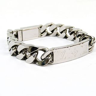 Louis Vuitton Chain Bracelet Monogram M62486 Metal Bracelet Silver