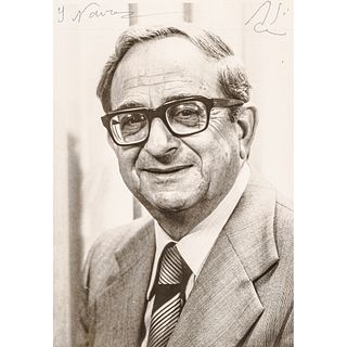 YITZHAK NAVON 5th President of Israel Signed Photograph